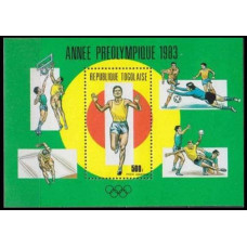1983 Togo Mi.1651/B201 1984 Olympiad Los Angeles 5,50