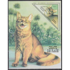 1999 Togo Mi.2874/B441 Cats 4,40