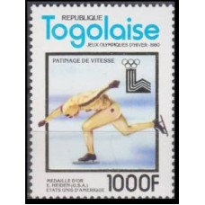 1980 Togo Mi.1509 1980 Olympic Lake Placid 22,00