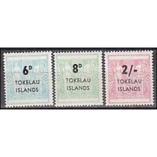 1966 Tokelau Michel S1-3 overprint 7.50 €