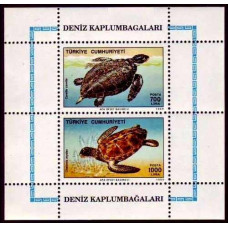 1989 Turkey Mi.2871-2872/B25 Sea fauna 15,00 €