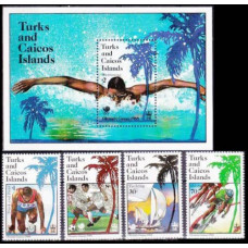 1988 Turks & Caicos Islands Mi.814-817+818/B72 1988 Olympiad Seoul 13,00 €