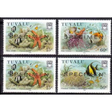 1986 Tuvalu Mi.417-420 Sea fauna ( SPECIMEN) 12.00 €