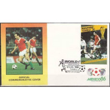 1986 Tuvalu - Nanumaga cover 1986 World championship on football of Mexico €