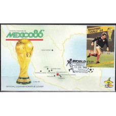 1986 Tuvalu - Nanumaga cover 1986 World championship on football of Mexico €