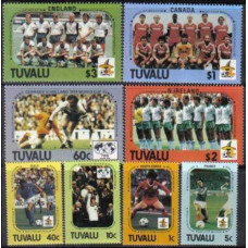 1986 Tuvalu Michel 367-374 1986 World championship on football of Mexico 10.00 €