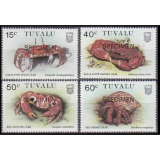 1986 Tuvalu Mi.350-353 Sea fauna ( SPECIMEN) 8,50 €