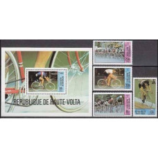 1980 Upper Volta(Haute-Volta) Michel 795-798+799/B55 1980 Olympiad Moskva 16.50 €