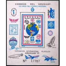 1977 Uruguay Mi.1466/B35 FIFA 17.00