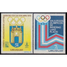 1979 Uruguay Mi.1522-1523 1980 Olympic Moscow 4,80 €