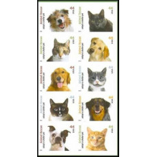 2010 USA Mi.4609-4618ZB Dogs / Cats
