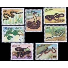 1989 Vietnam Mi.2029-2035 Reptiles 5,50 €