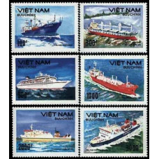 1990 Vietnam Mi.2228-2233 Ships 5,50 €