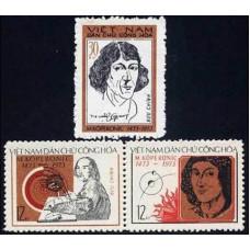 1973 Vietnam Mi.723-725Paar Nicolaus Copernicus 4,50