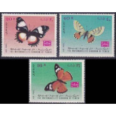 1968 Yemen (Kingdom) Mi.448-50 Butterflies 6.00 €