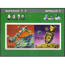 1969 Yemen (Arab R.YAR ) Mi.918/B99b Soyuz 4 / Soyuz 5 / Apollo 8 20,00 €