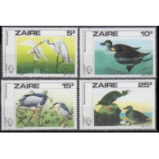 1985 Zaire(Congo (Kinshasa) Mi.904-907 Audubon 8,50 €