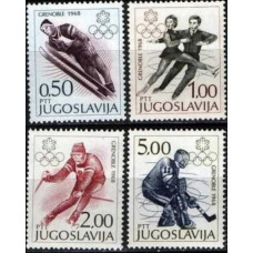 1968 Jugoslavia Michel 1262-1265 1968 Olympiad Grenoble 9.00 €