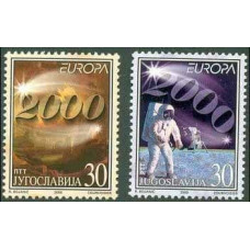 2000 Jugoslavia Michel 2975-2976 2000 / Apollo Moonwalker 8.00 €