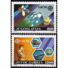 1988 Yugoslavia Mi.2273-2274 Satellite / Europa 1,50 €