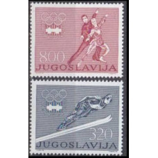 1976 Yugoslavia Mi.1630-1631 1976 Olympiad Innsbruck 0,80 €