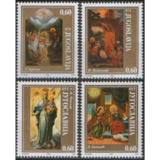 1994 Yugoslavia Mi.2692-2695 Paintings 3,50