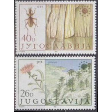 1984 Yugoslavia Mi.2053-2054 Insects 1,30