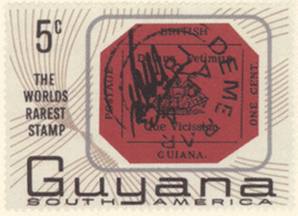 Британская Гвиана почтовая марка