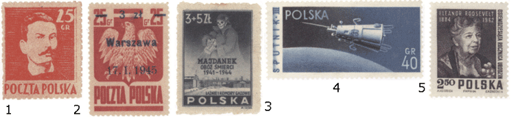 Польша почтовые марки