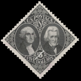 Старинные изображения Вашингтона и Джексона