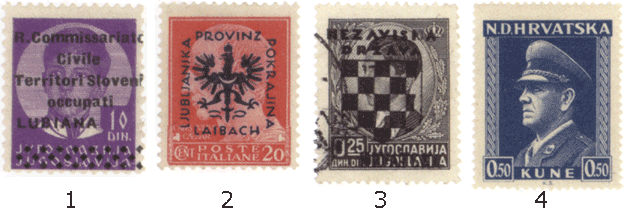 марки почтовые югославии